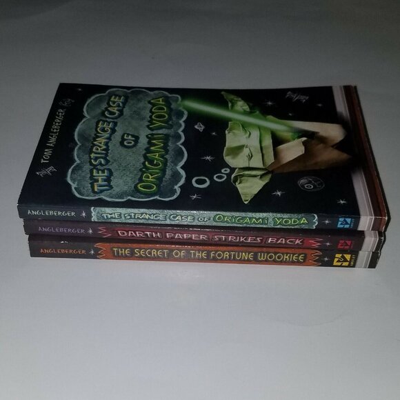 3 Origami Yoda PBK Book Lot 1 2 3 Darth Paper Strikes Back Secret Fortune Wookie - Picture 3 of 6